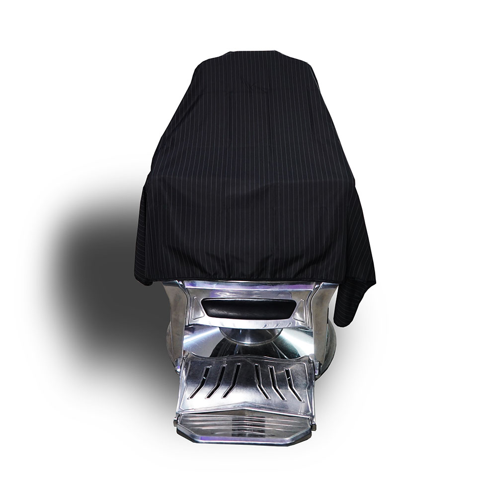 cape noire rayures blanches espacés